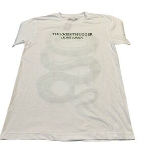 Young Thug Thugger Slime Lorrd Snake Graphic T-Shirt White Mens Medium